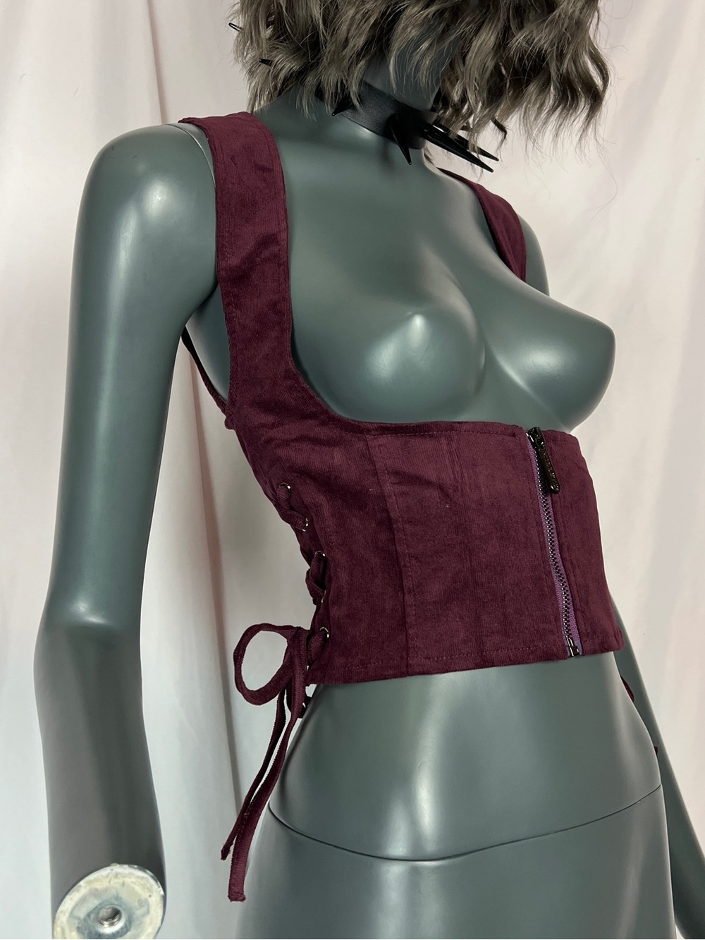 Killstar Violet’s Ballad Mauve Wine Underbust Corset Top